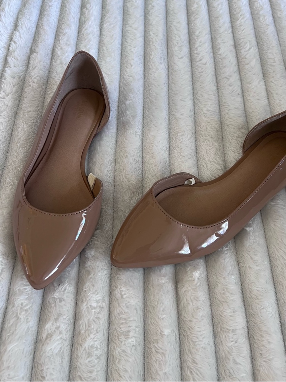 Mossimo Supply Co. Nude Patent Flats 0047